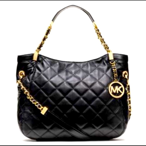 Michael Kors Handbags - Michael Kors Susannah quilted handbag black gorgeous purse